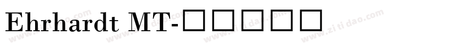 Ehrhardt MT字体转换